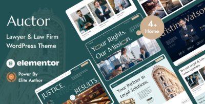 Auctor – Lawyer & Attorney WordPress Theme