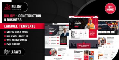 Bulidy - Construction & Business Laravel Template