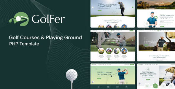 Golfer - Golf Club & Course PHP Template Golfer - Golf Club & Course PHP Template