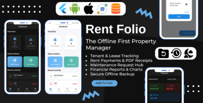 Rent Folio - Offline Property Management & Landlord Toolkit Flutter App