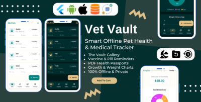 Vet Vault - Offline Pet Health, Medical Record & Veterinary Tracker Flutter App