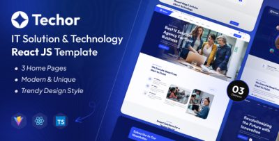 Techor- IT Solution & Technology React JS Template