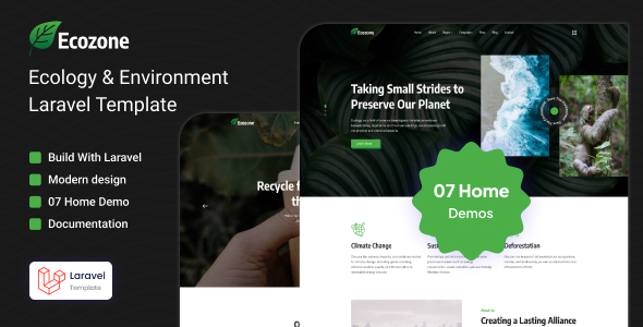 Ecozone - Ecology & Environment Laravel Template Ecozone - Ecology & Environment Laravel Template