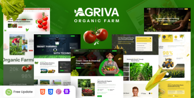 Agriva – Agriculture & Organic Farm HTML Template
