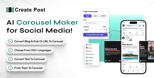 CreatePostAi - AI-Powered Carousel Generator SaaS CreatePostAi - AI-Powered Carousel Generator SaaS