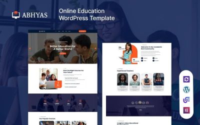 Abhyas - Online Courses & Education WordPress Elementor Theme