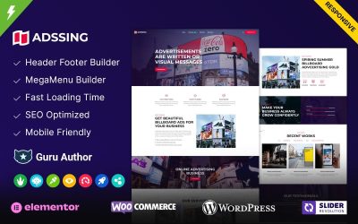 Adssing - Advertising Agency and Digital Marketing WordPress Theme