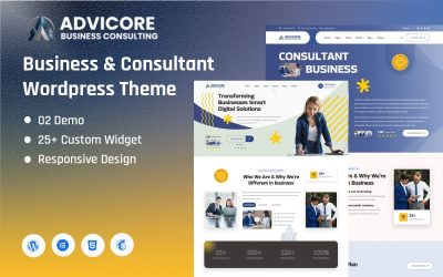 AdviCore - Multipage Business & Consultant Wordpress Theme