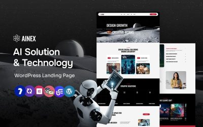 Ainex - AI Solutions and Technology Multipurpose WordPress Elementor Theme