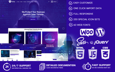 Anka - Cyber ​​Security & Online Cyber ​​Security WooCommerce WordPress Theme
