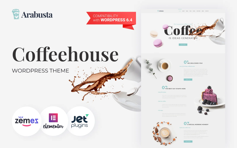 Arabusta - Coffeehouse WordPress Elementor Theme Arabusta - Coffeehouse WordPress Elementor Theme