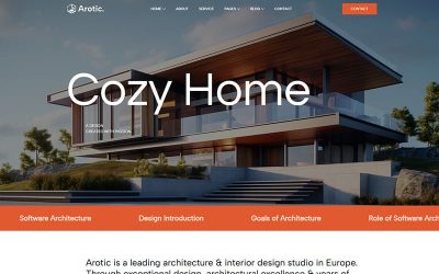 Arotic - Architect Company Responsive WordPress Theme