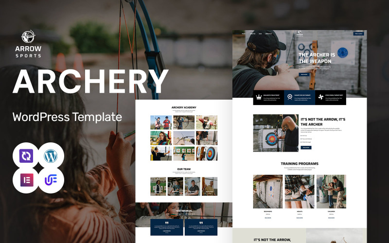 Arrow Sports - Archery Club And Training WordPress Elementor Theme Arrow Sports - Archery Club And Training WordPress Elementor Theme