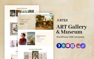 Artex - Art Gallery and Museum WordPress Elementor Theme