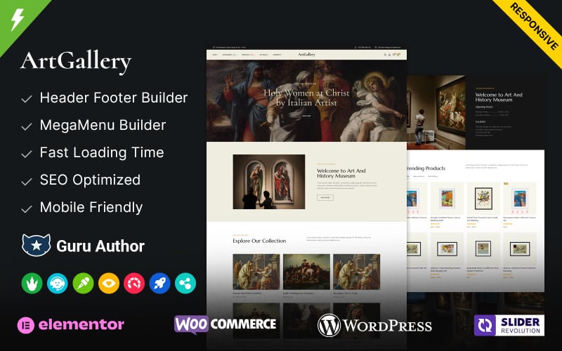 ArtGallery - Museum and Art Gallery WordPress Elementor Theme ArtGallery - Museum and Art Gallery WordPress Elementor Theme