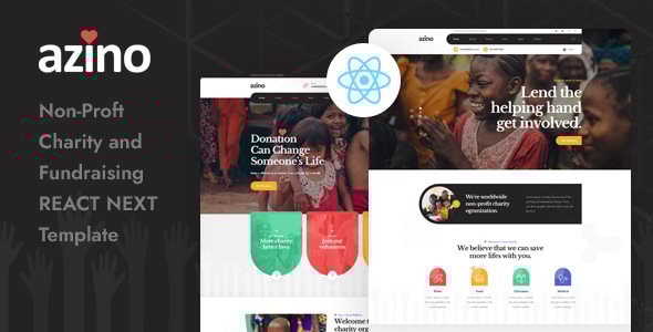 Azino - React Next Nonprofit Charity Template Azino - React Next Nonprofit Charity Template