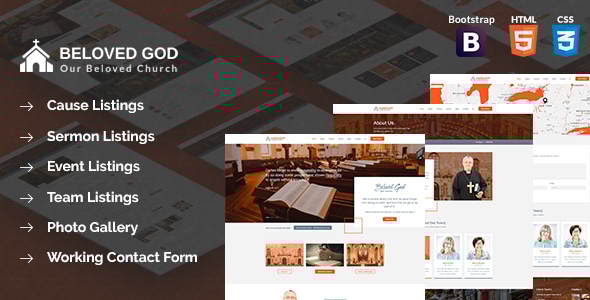 Beloved God Church and Events Html Template Beloved God Church and Events Html Template