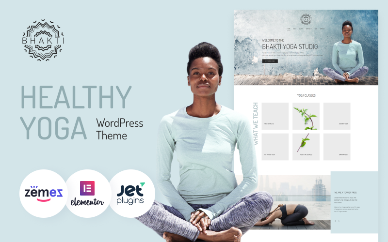 Bhakti - Multifunctional And Healthy Yoga Theme WordPress Template Bhakti - Multifunctional And Healthy Yoga Theme WordPress Template