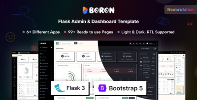 Boron - Flask Admin & Dashboard Template