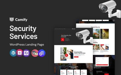 Camify - CCTV and Security WordPress CMS Landing Page