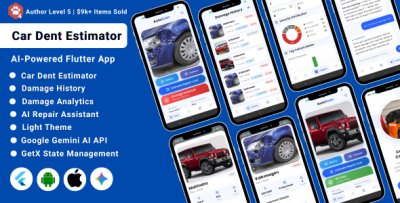 AI Car Scratch & Dent Estimator Flutter App | Damage Detection & Repair Cost