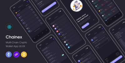 Chainex - Multi-Chain Crypto Wallet App UI/UX