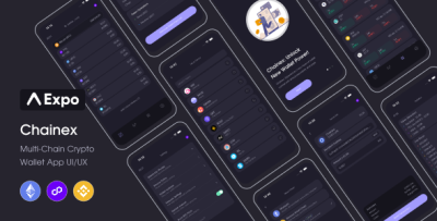Chainex - Multi-Chain Crypto Wallet App UI/UX (Expo)