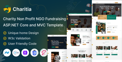 Charitia - ASP.NET Core 9 && MVC 5 Charity & Donation Template Multipurpose