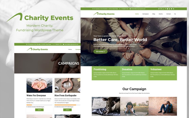 Charity Events - Modern Charity / Fundraising WordPress Theme Charity Events - Modern Charity / Fundraising WordPress Theme