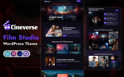 CineVerse – Film Studio & Theatre Performance WordPress Theme