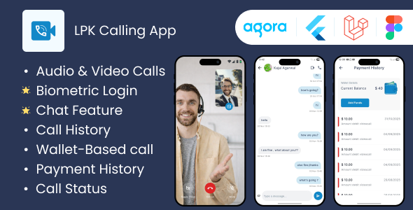 LPK VoIP Call – Flutter Audio, Video & Chat App with Admin Panel LPK VoIP Call – Flutter Audio, Video & Chat App with Admin Panel