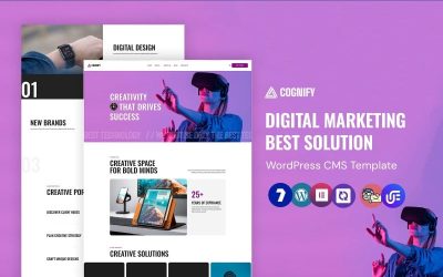 Cognify - Digital Agency and Portfolio WordPress Elementor Theme