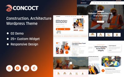 Concoct — Modern WordPress Theme for Construction, Architecture & Industrial Businesses