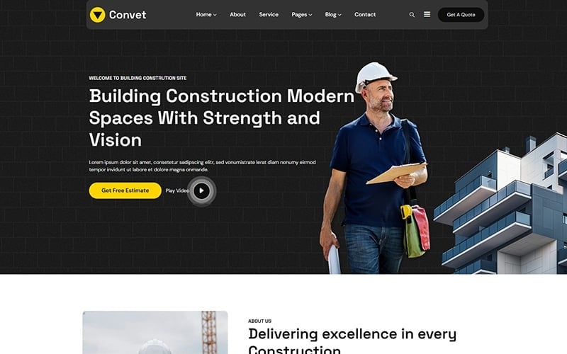 Convet - Construction Solution WordPress Theme Convet - Construction Solution WordPress Theme