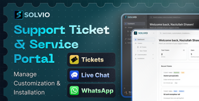Solvio – Real-Time Customer Support & Ticketing System with Knowledge Base, Email Notifications & Mu