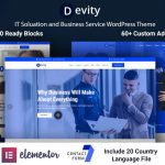 Devity - IT Solutions Business Service WordPress Theme