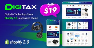 Digitax - Digital & Technology Store Shopify 2.0 Responsive Theme