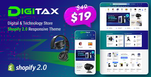 Digitax - Digital & Technology Store Shopify 2.0 Responsive Theme Digitax - Digital & Technology Store Shopify 2.0 Responsive Theme