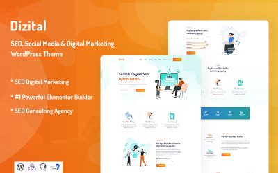 Dizital - SEO, Social Media & Digital Marketing WordPress Theme