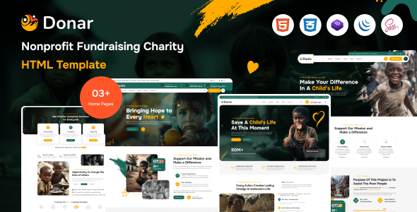 Donar - Nonprofit Charity & Fundraising Template Donar - Nonprofit Charity & Fundraising Template
