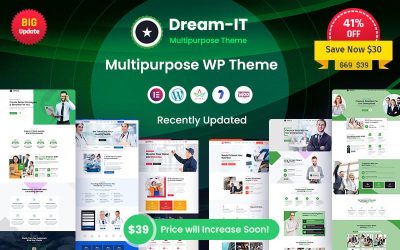 DreamIT -  Multi-Purpose Elementor Responsive WordPress Theme.
