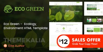 Eco Green - HTML Template for Environment and Renewable Energy Company
