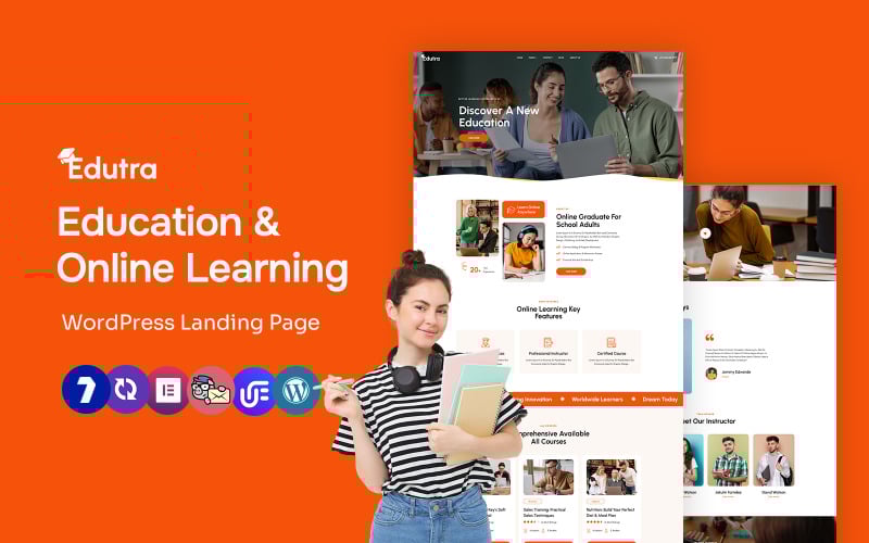 Edutra - Online Education Learning Multipurpose WordPress Elementor Theme Edutra - Online Education Learning Multipurpose WordPress Elementor Theme