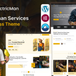 ElectricMan – Electrician, Handyman & Maintenance Services WordPress Theme
