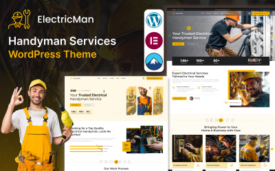 ElectricMan – Electrician, Handyman & Maintenance Services WordPress Theme