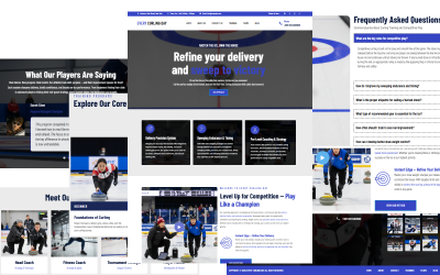 Every Curling Day - Wordpress Theme designed with Elementor