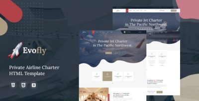 Evofly - Private Airline Charte HTML 5 Template