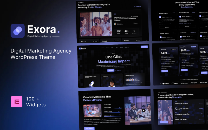 Exora - Digital Marketing Agency WordPress Theme Exora - Digital Marketing Agency WordPress Theme