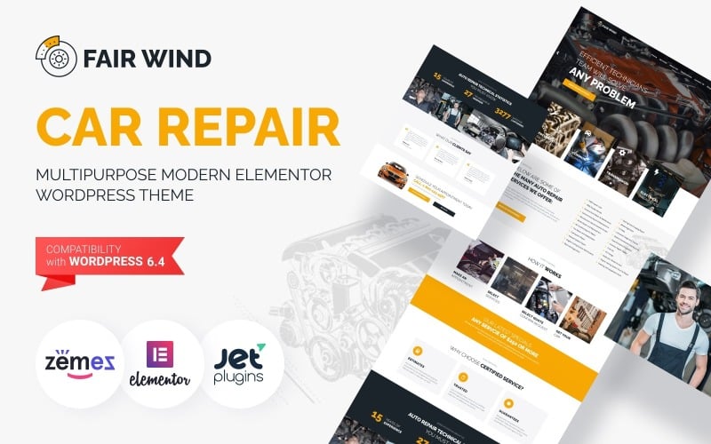 Fair Wind - Car Repair Modern WordPress Elementor Theme Fair Wind - Car Repair Modern WordPress Elementor Theme