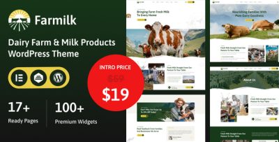 Farmilk - Dairy Farm & Milk WordPress Theme